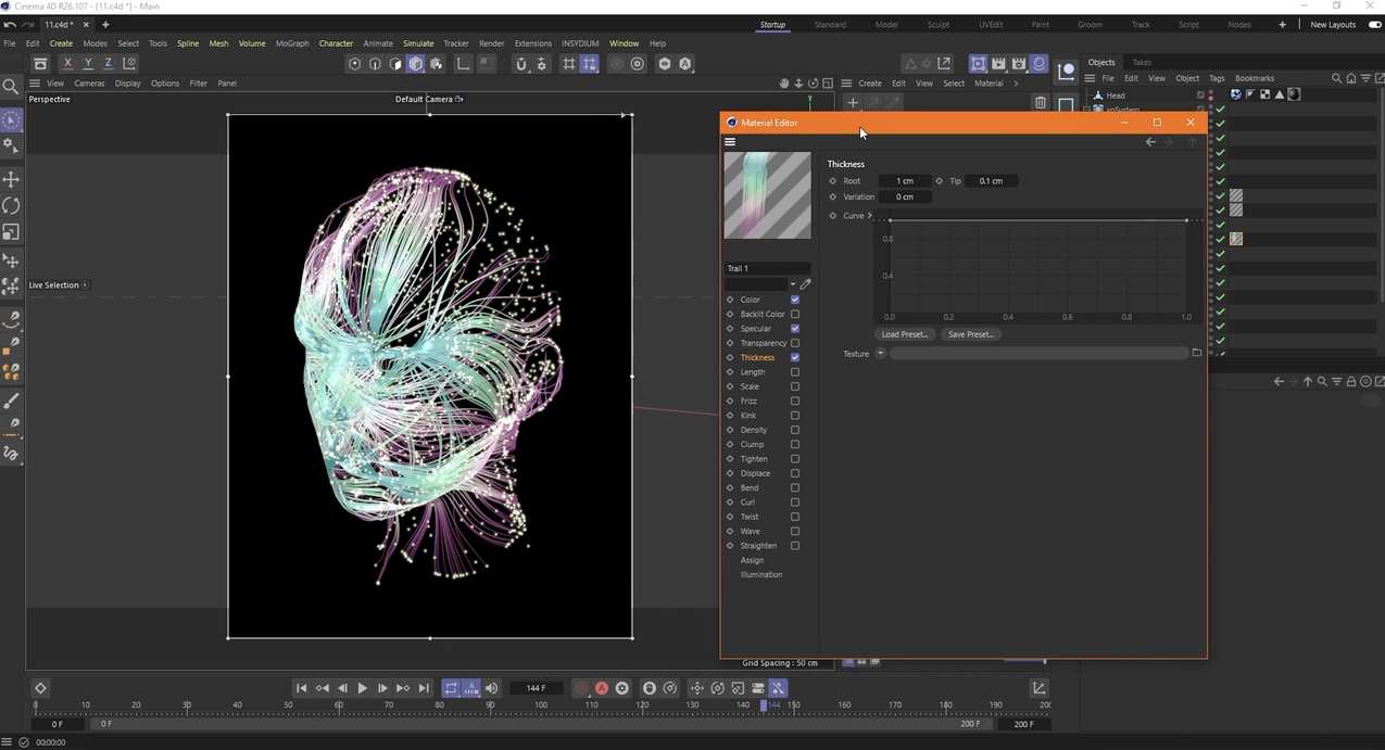 使用XP粒子制作抽象人像模型C4D教程 Intro to X-PARTICLES 4 Creating Abstract Images