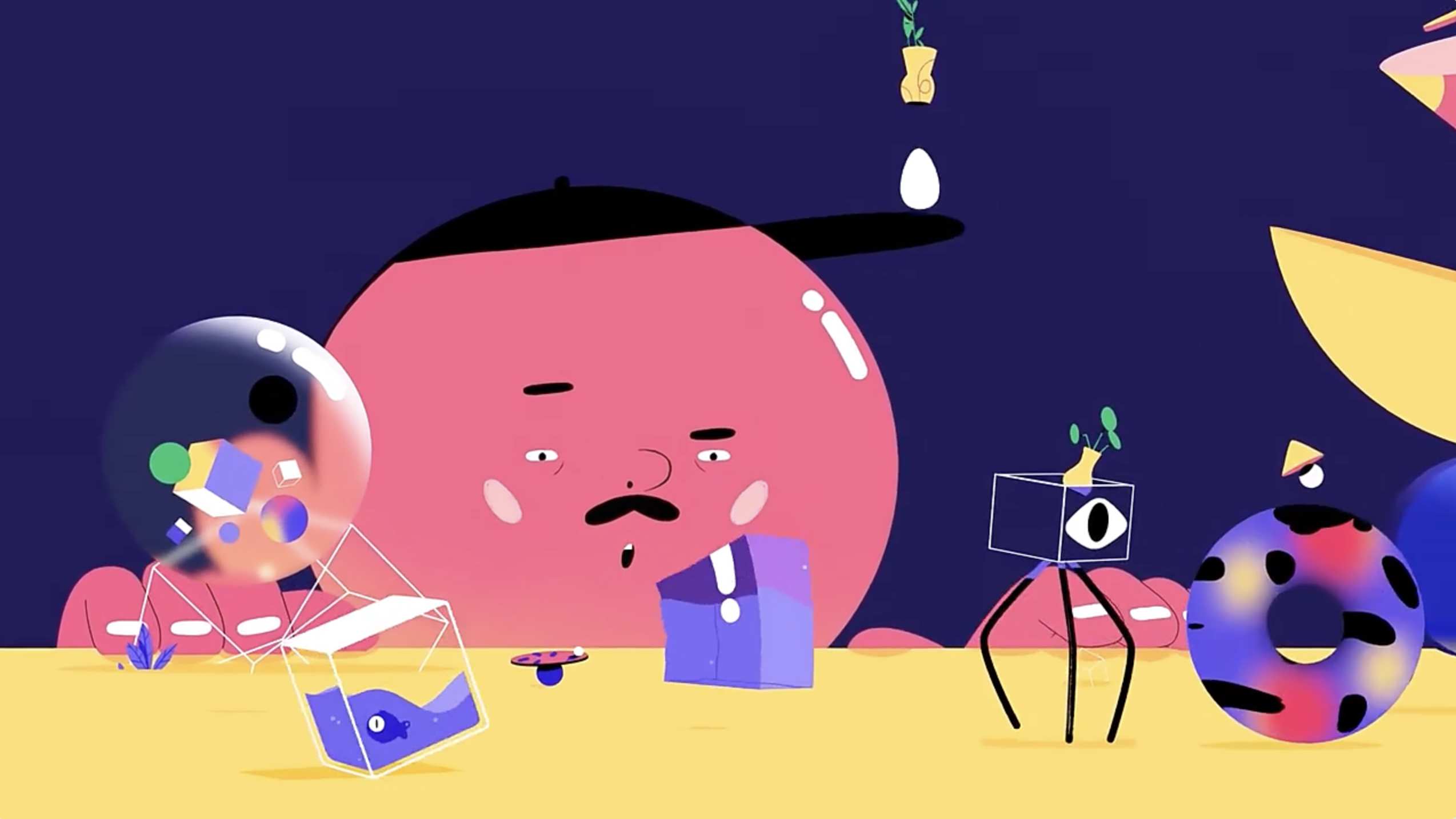 AE/C4D教程-学习制作三维创意MG动画片头 Motion Pro (英文字幕)