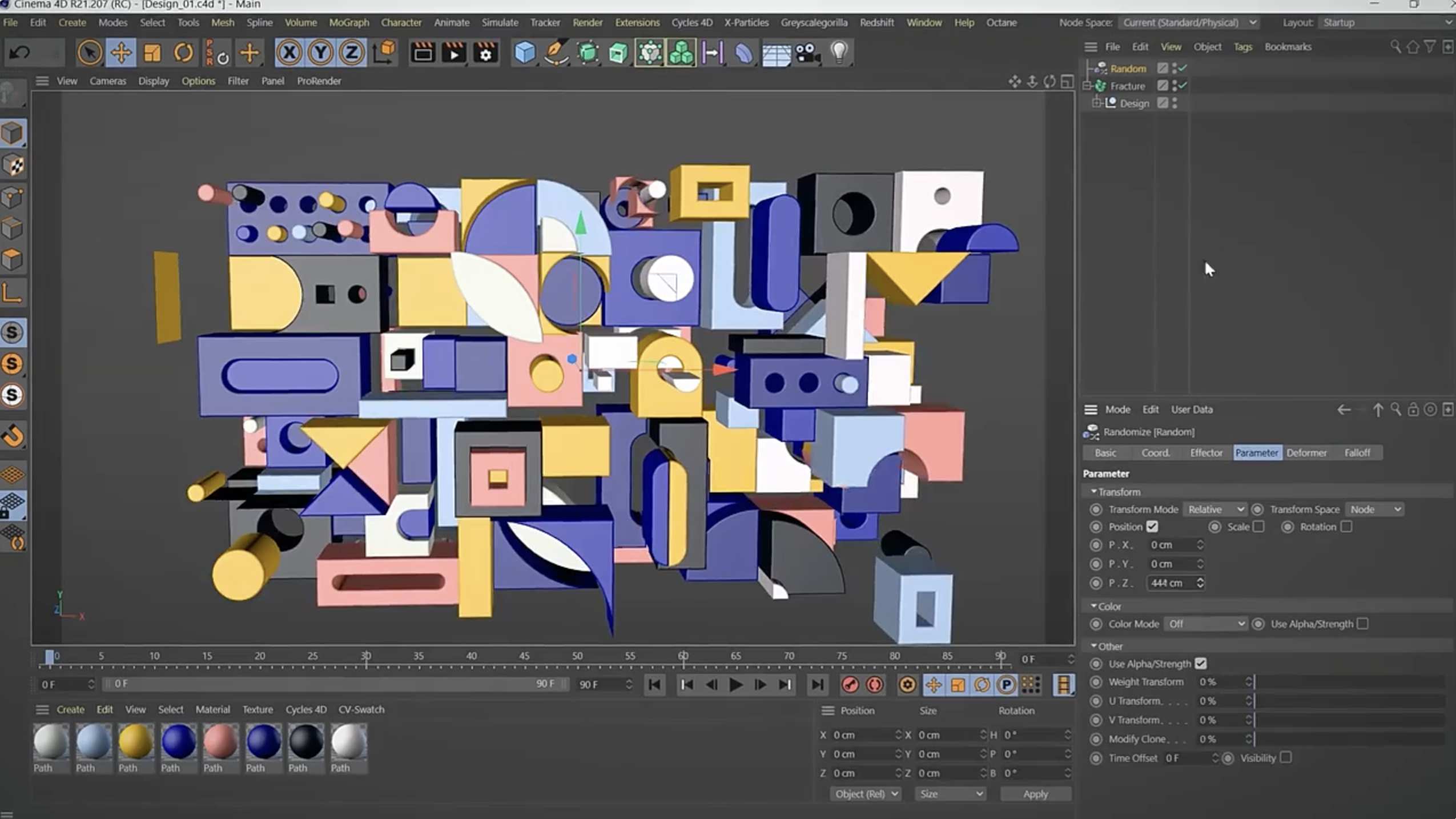 C4D教程-三维场景色彩设计应用学习(英文字幕) Applied Color for 3D Design and Animation