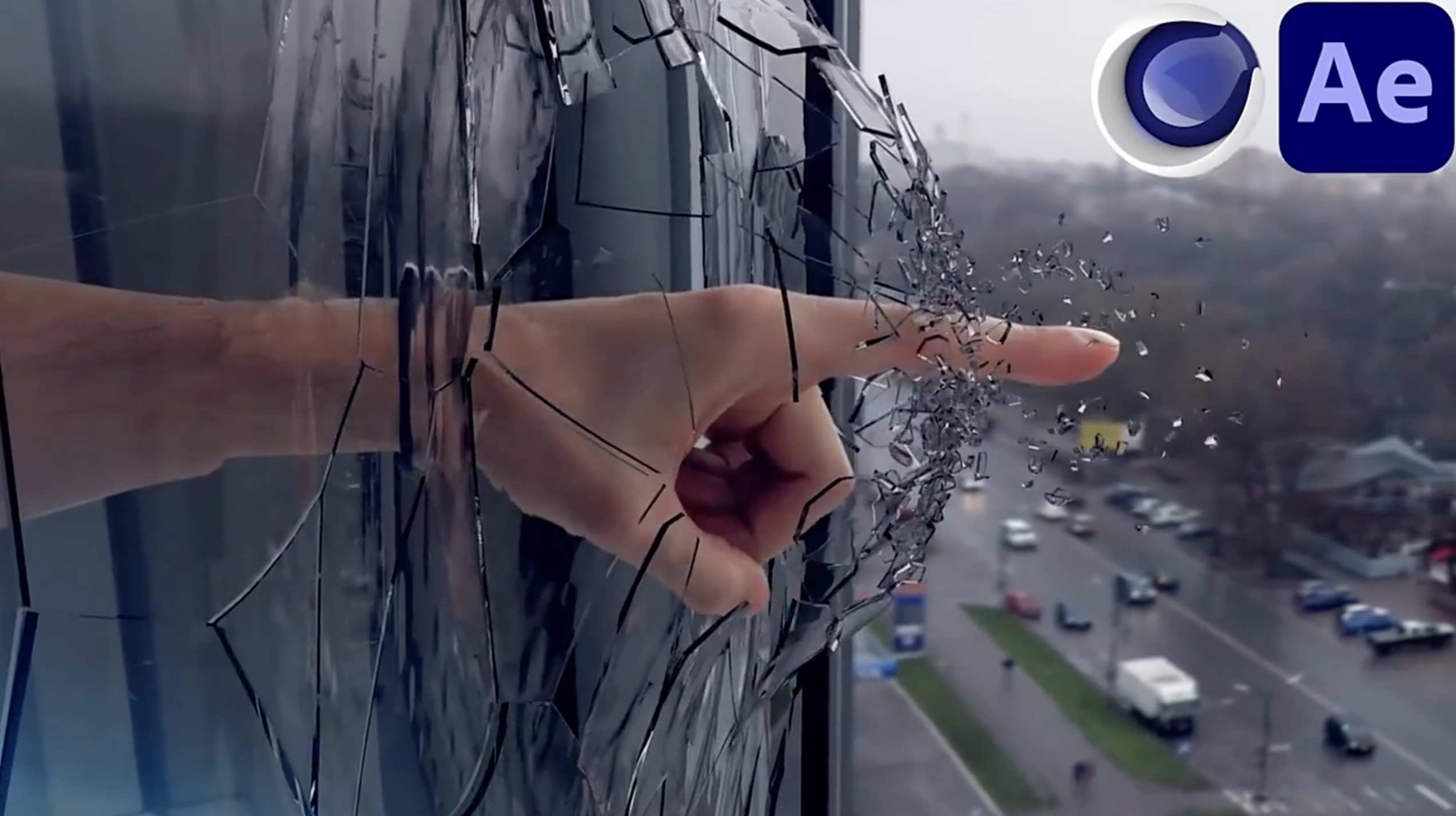 Skillshare - VFX for Beginners using Cinema 4D - Breaking Glass in 3D