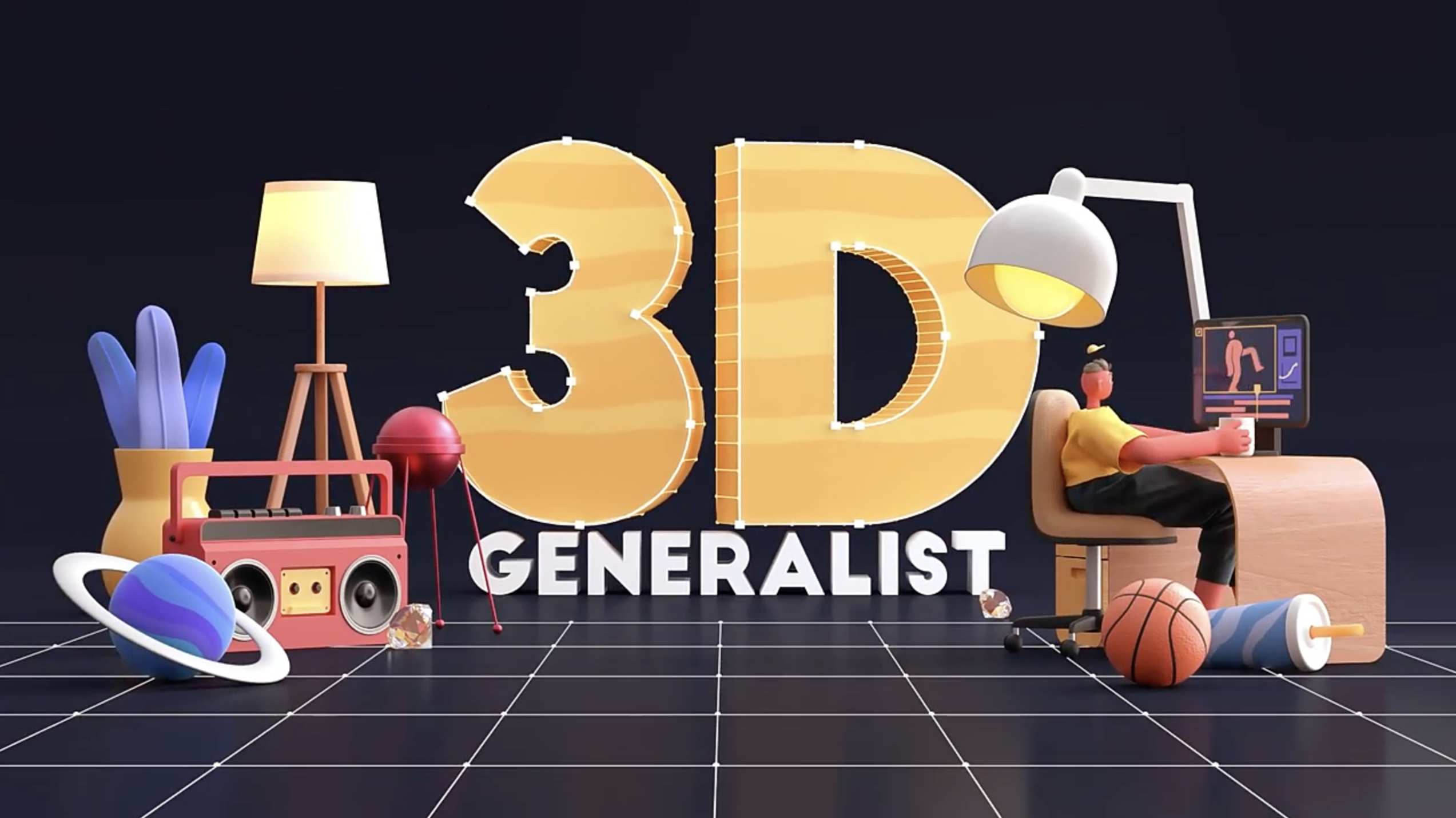 三维角色动画建模绑定C4D教程 3D Generalist
