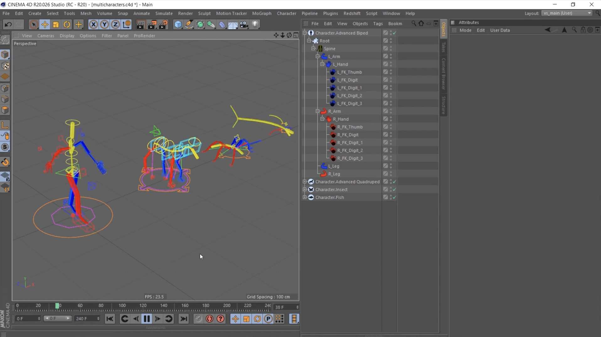 C4D教程-三维模型绑定动画制作学习 MDS – Rigging and Animation in Cinema 4D