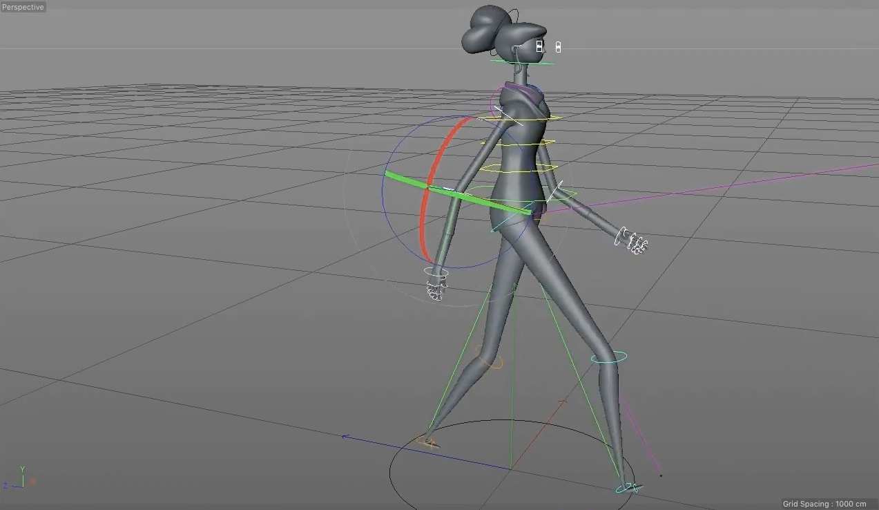 C4D教程-三维卡通人物角色建模绑定动画制作