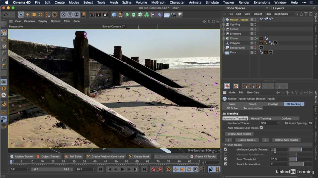 C4D教程-三维场景特效合成制作学习 Lynda – Cinema 4D R23 Essential Training: VFX (英文字幕)
