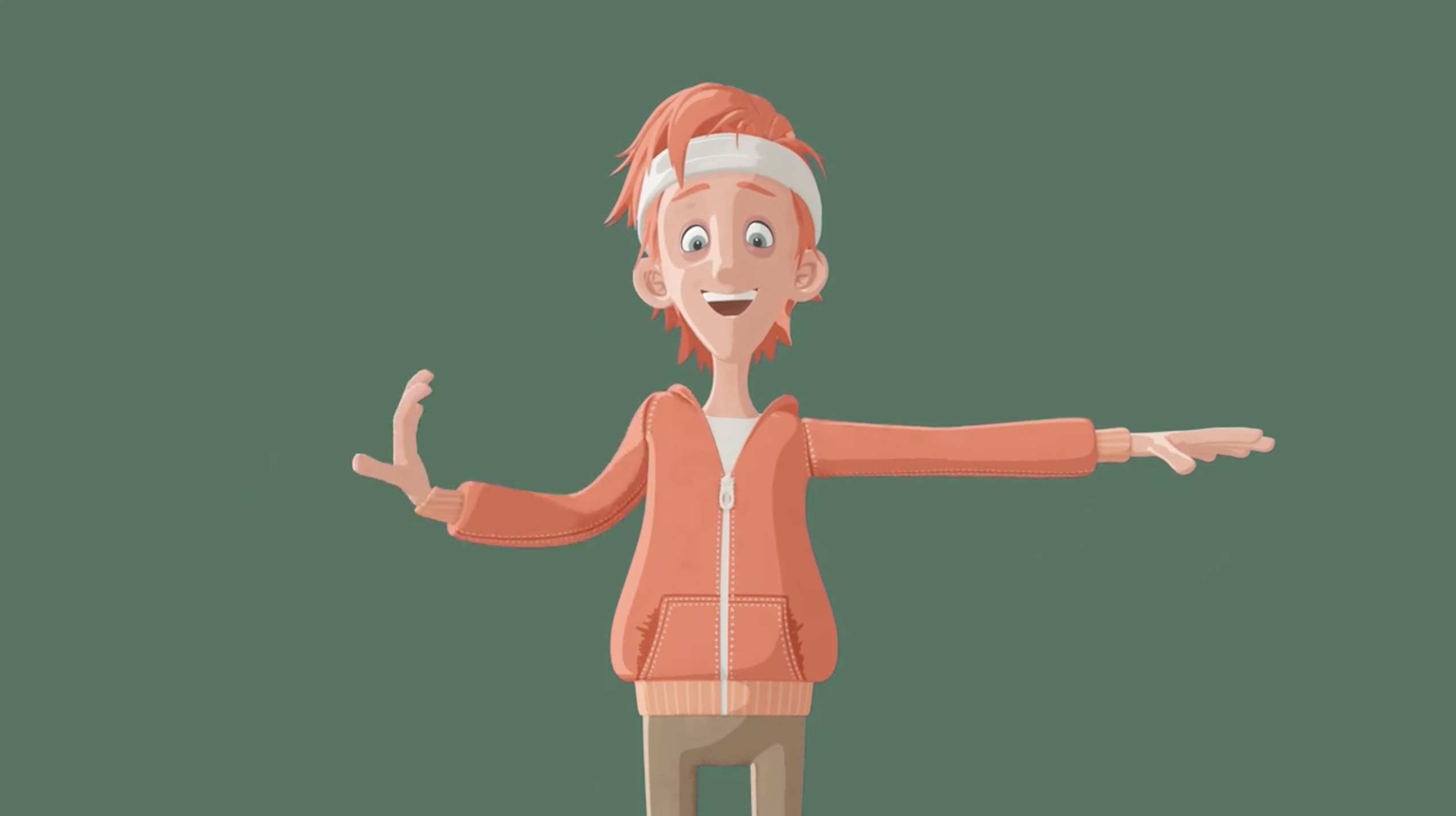 C4D教程-三维卡通人物角色动作绑定教程 