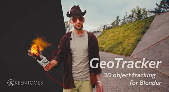 三维对象运动跟踪Blender插件 FaceTracker+FaceBuilder+GeoTracker V2025.1