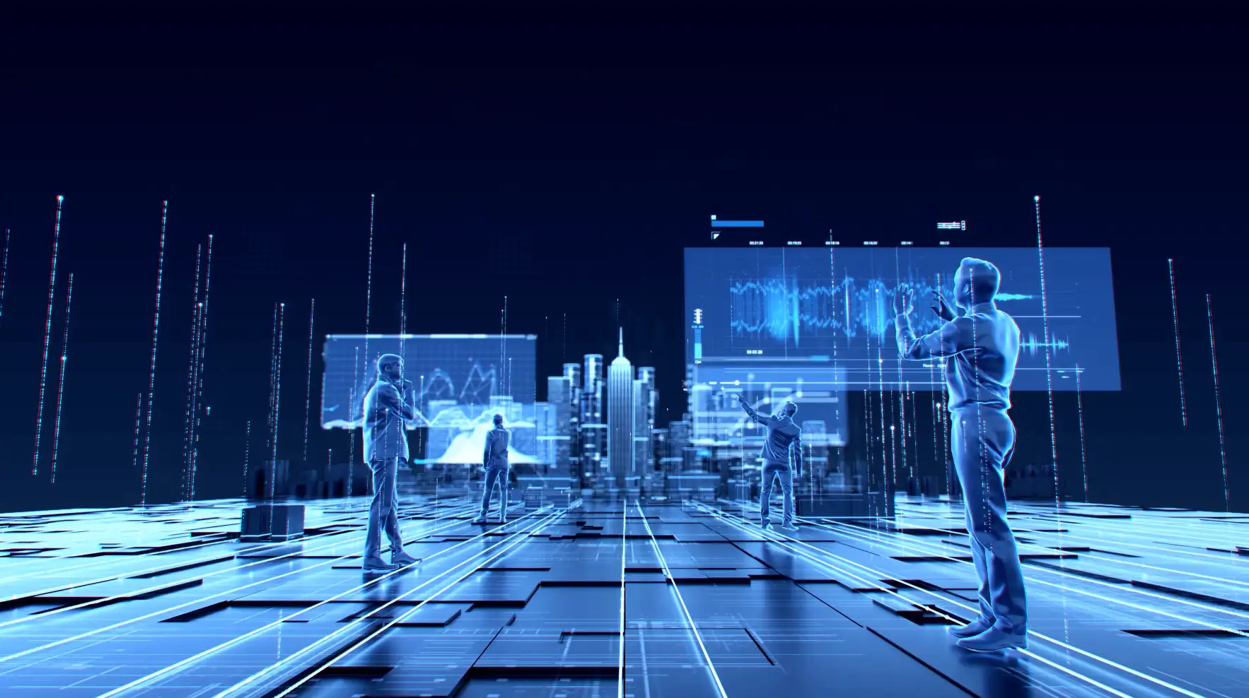 AI科技城市办公大数据云计算AE工程