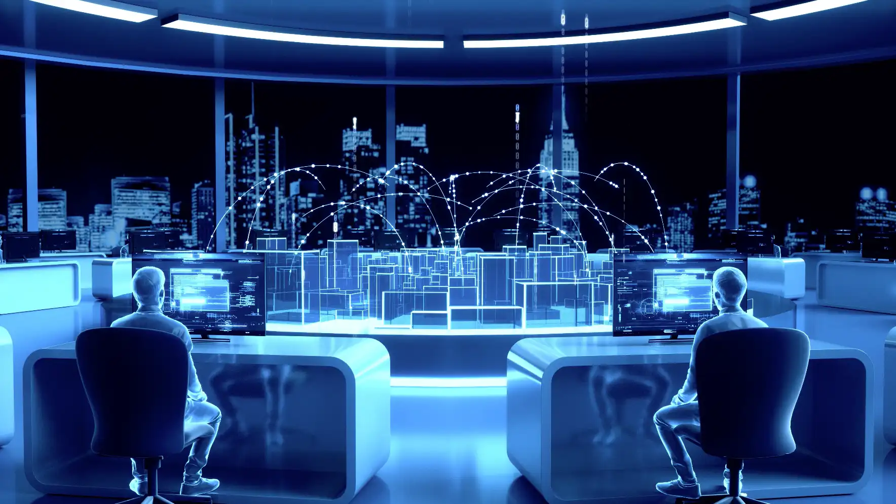 AI科技城市办公大数据云计算AE工程