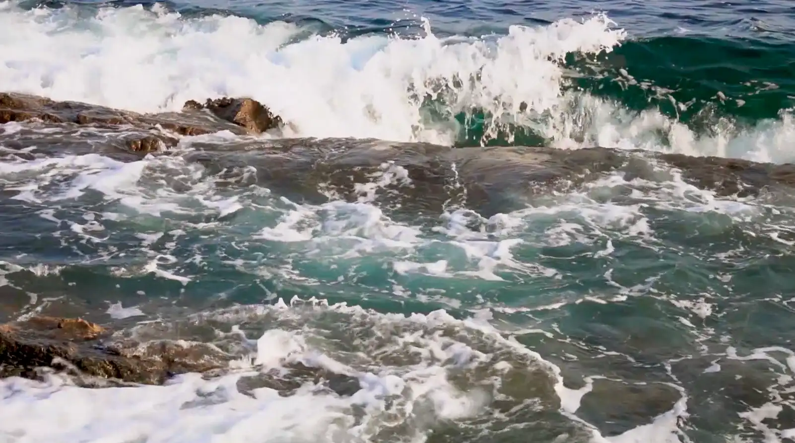 自然唯美大海浪花升格