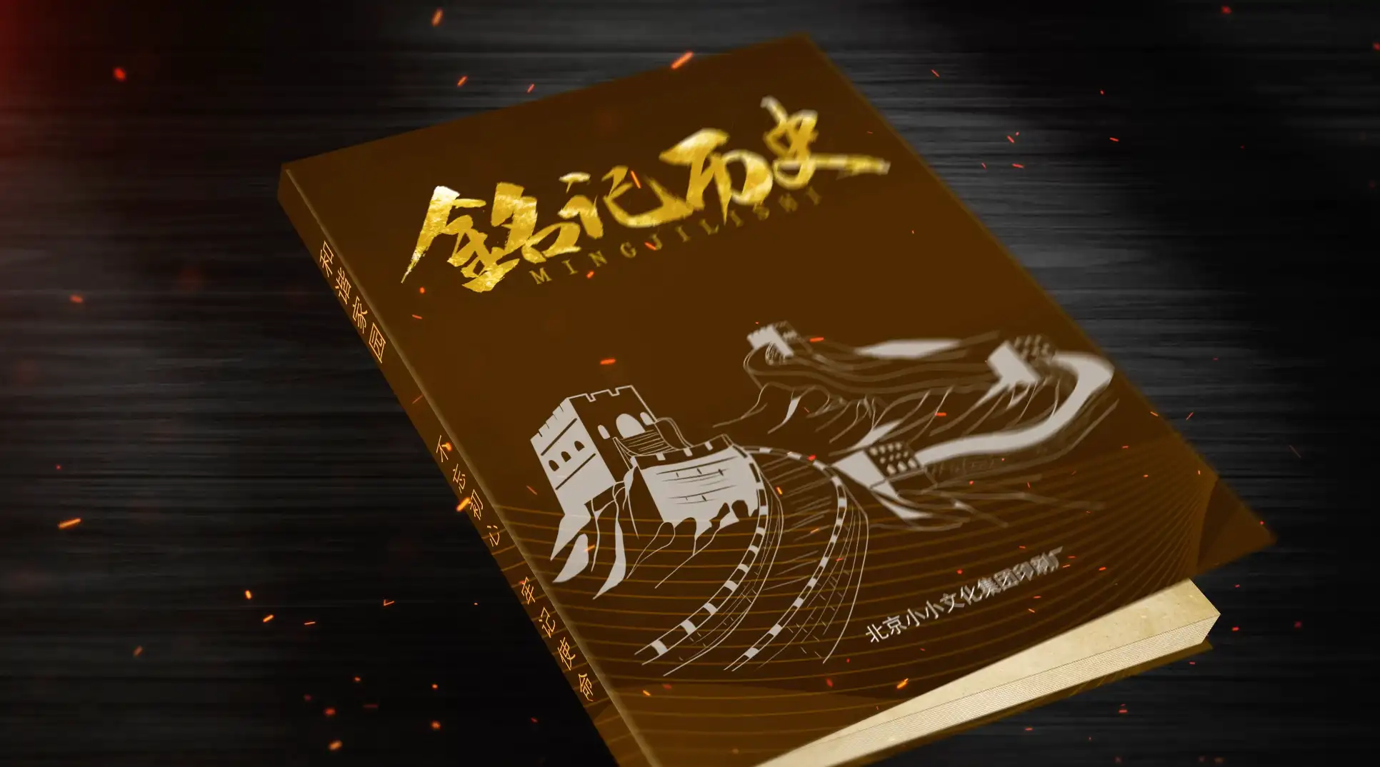 复古党建怀旧翻页书籍动画AE模板