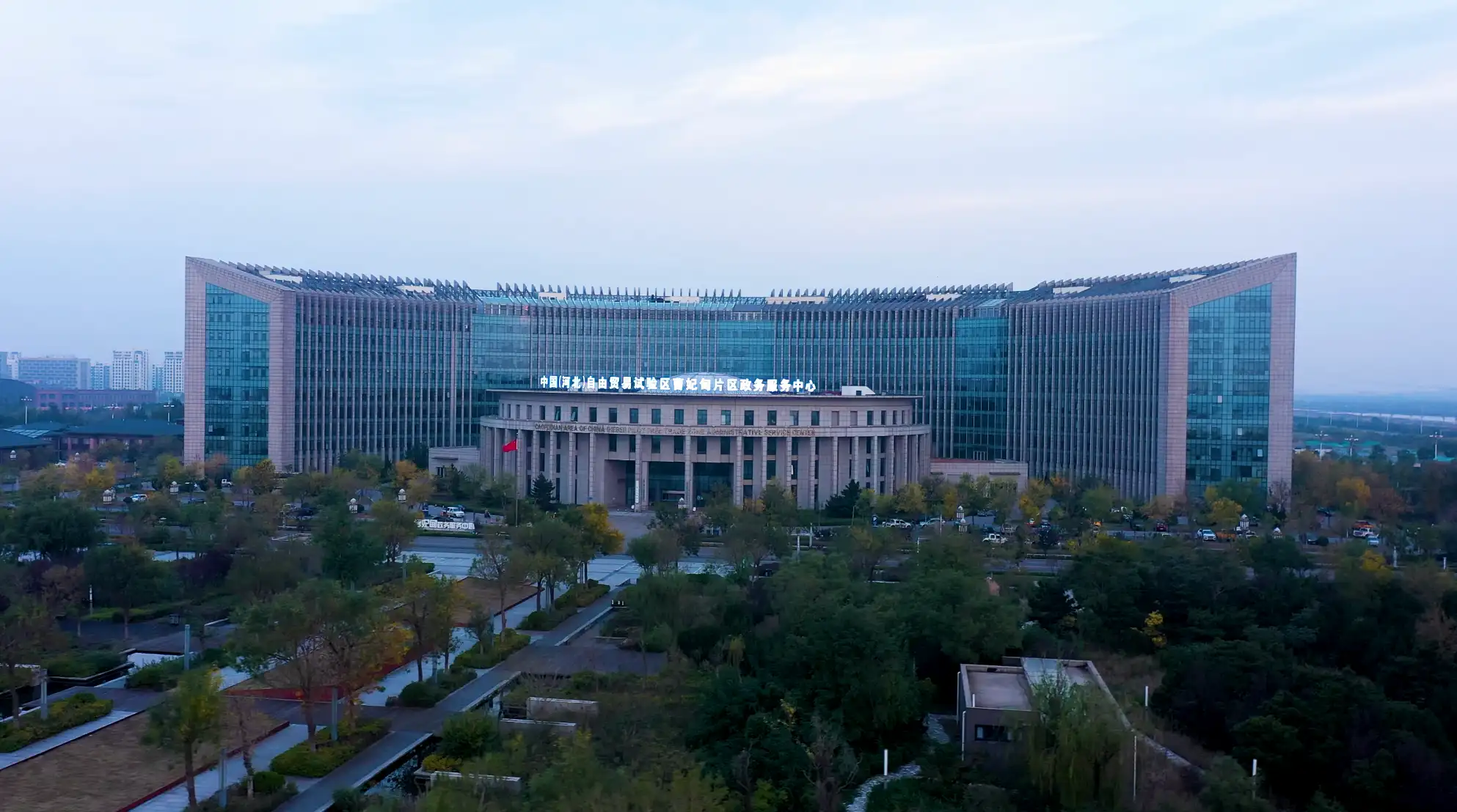 曹妃甸航拍城市