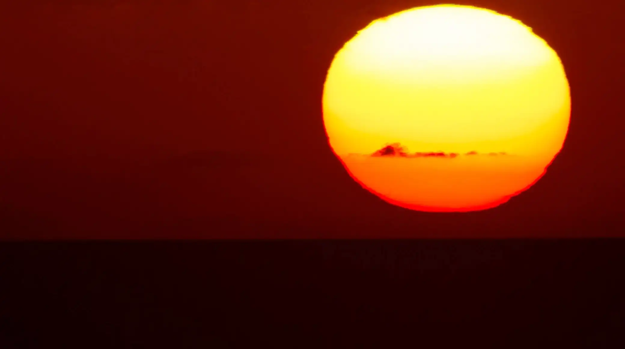 火烧云太阳升起夕阳西下