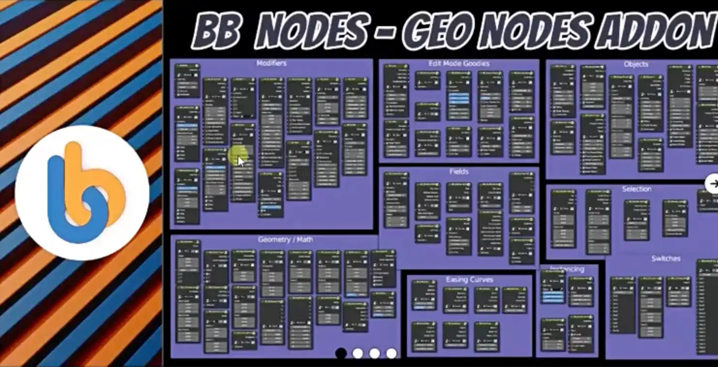 Blender插件-自定义节点菜单工具 B.B. Nodes v2.1.2