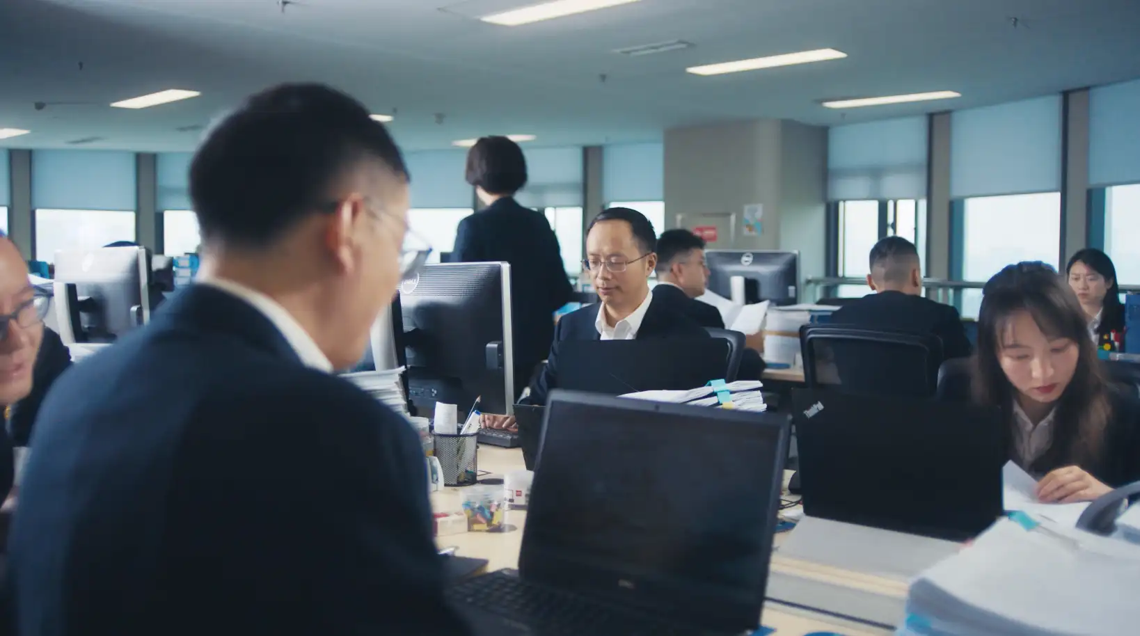 各行各业忙碌场景职场工人厨师程序员学校