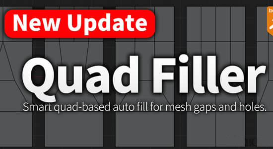 Blender插件-快速修补模型中缺失区域 Quad Filler V1.0.2