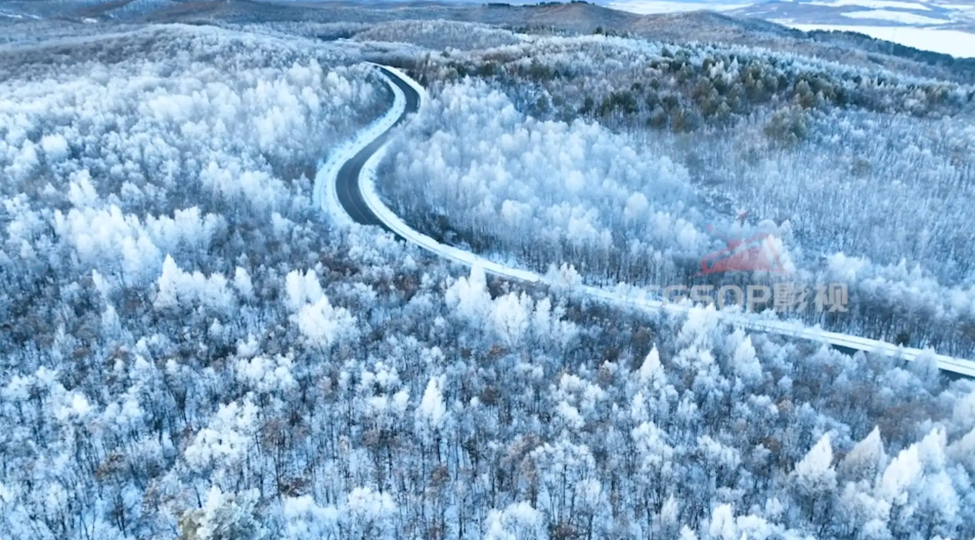 山路雾凇
