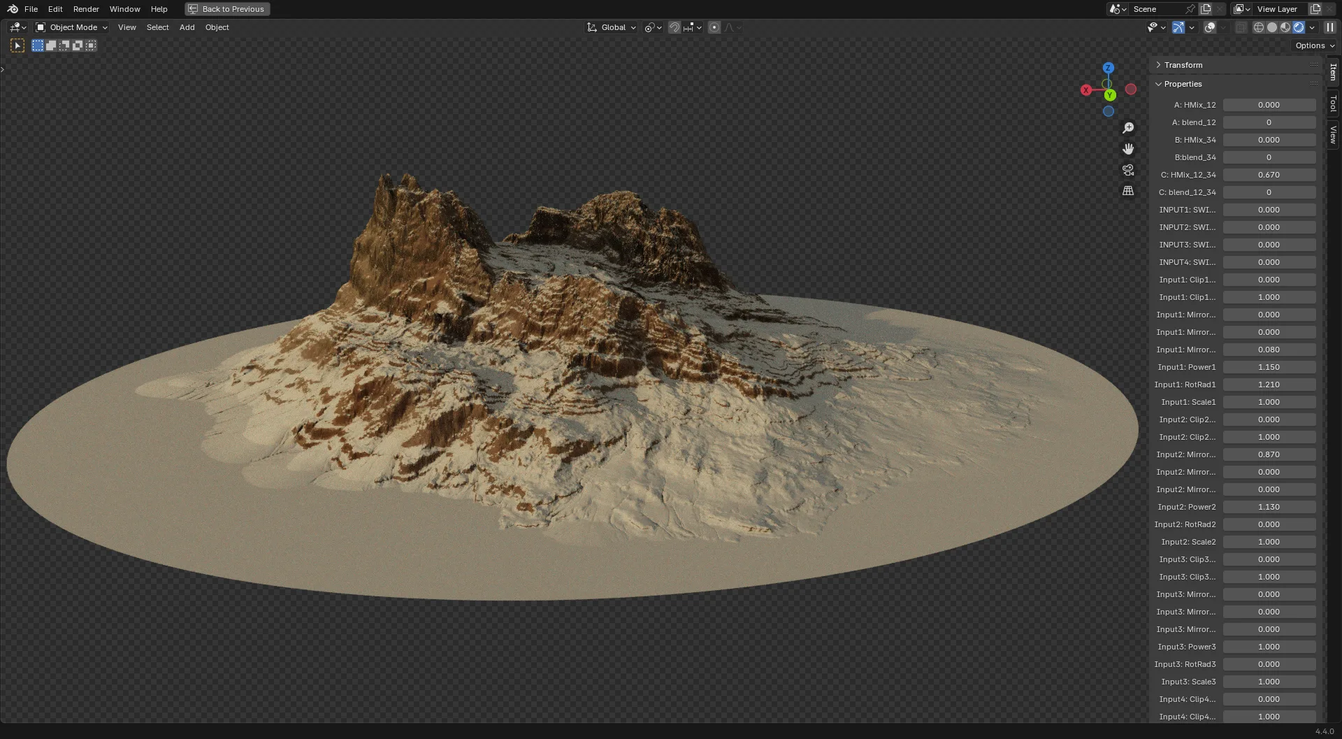 Blender插件-三维自然环境地形生成器 Terrain Mixer V3.1.2 含预设库