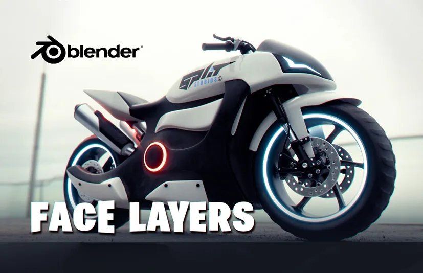 Blender插件-快速选择隐藏模型面 Face Layers V1.5.0