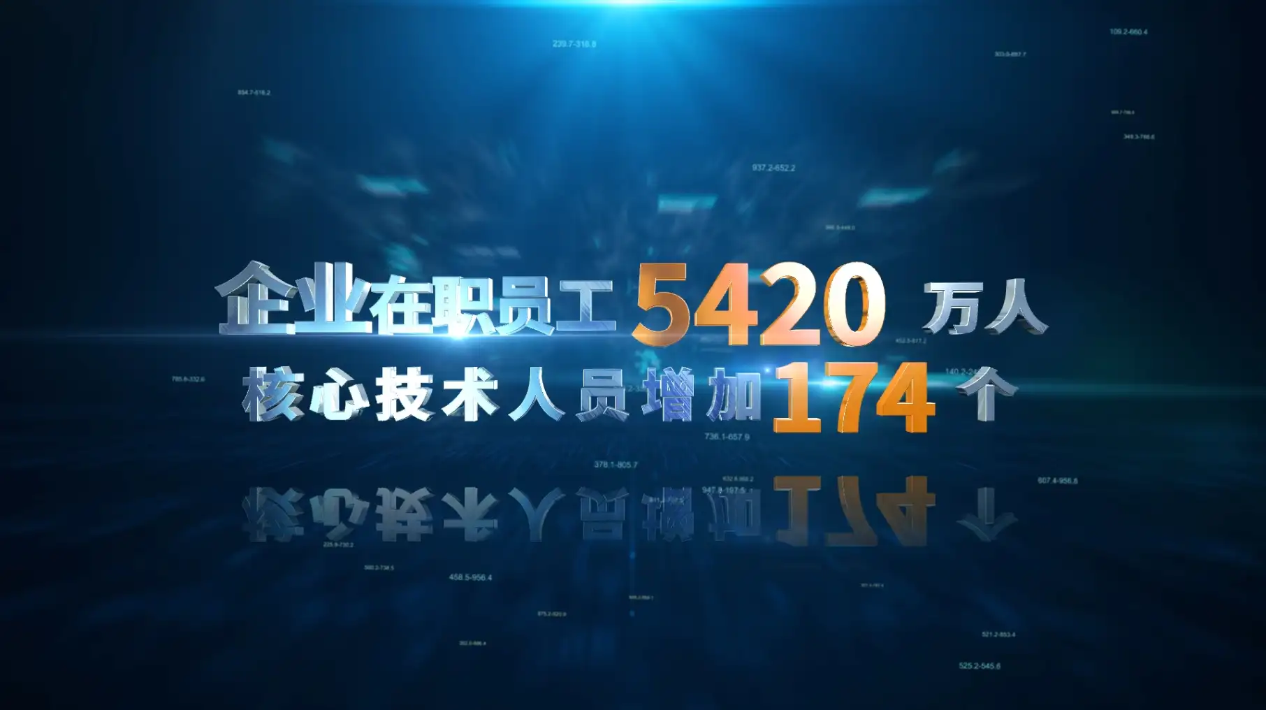 E3D科技企业数据片头